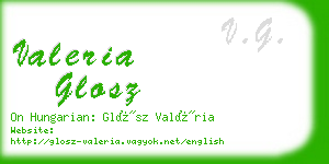 valeria glosz business card